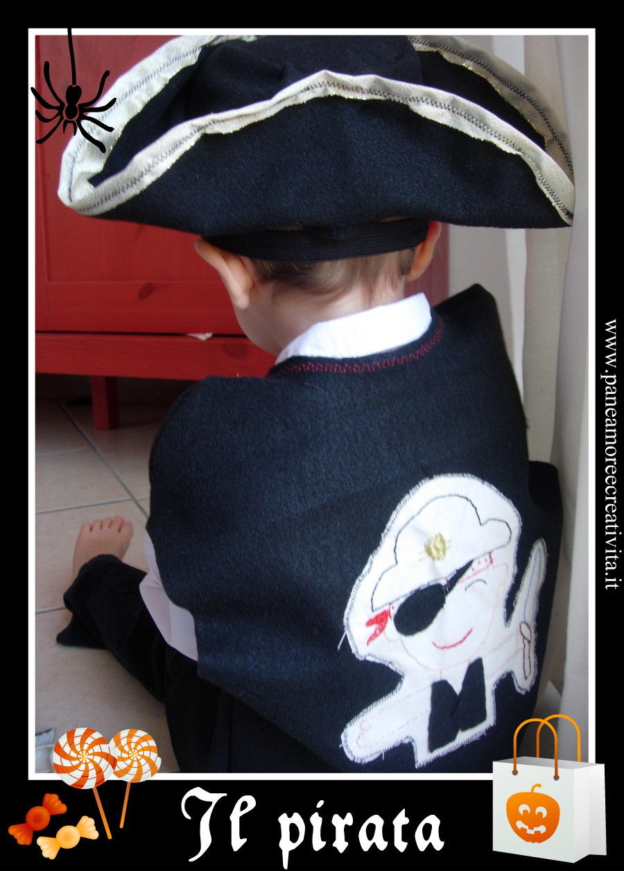 M 4-6 anni Tacobear Costume Pirata Bambino con Pirata Accessori Pirata Cappello Toppa pugnale Bussola Borsa orecchino Medaglione doro Pirata Costume Halloween per Bambini
