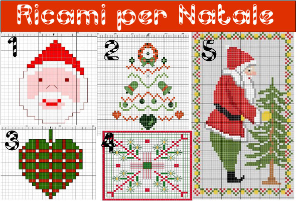 Disegni Di Natale A Quadretti.Schemi Per Natale A Punto Croce Pane Amore E Creativita