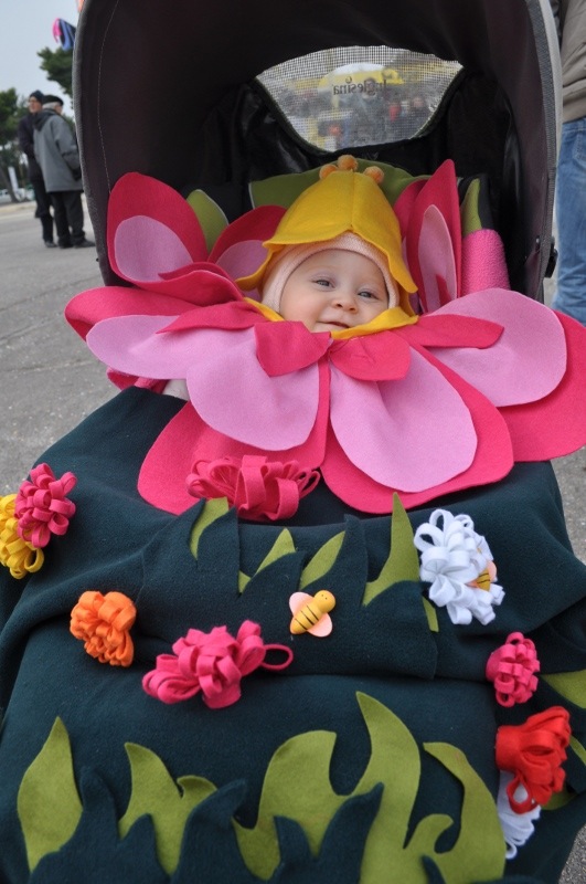 Idee di carnevale: il costume da fiorellino per neonato · Pane, Amore e  Creatività
