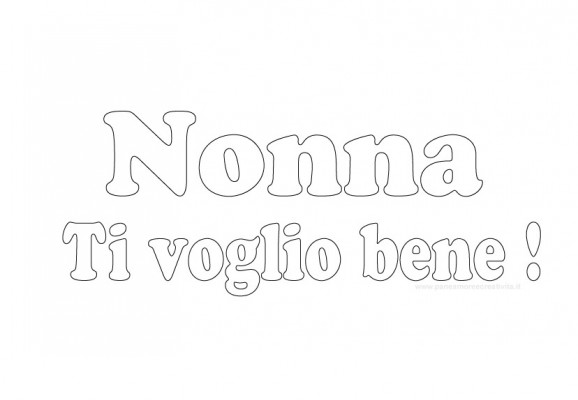 Biglietti Festa Dei Nonni Da Colorare Nonno Ti Voglio Bene