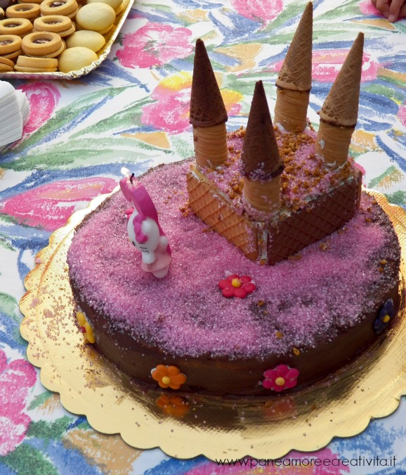 torta castello principessa
