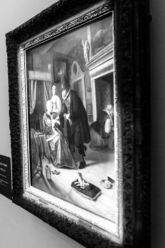 Jan Steen Ragazza malata 1660-1662 circa olio su tavola, cm 58 x 46,5 acquisito dal principe Guglielmo V nel 1768 (Inv. n. 167)