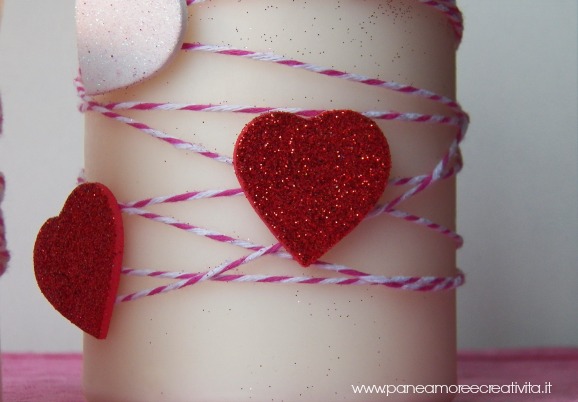 decorazione san valentino - cuori glitter
