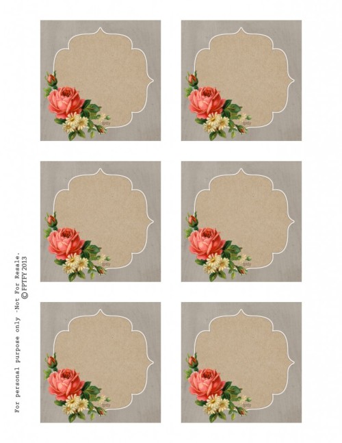 Rose Vintage Da Stampare Pane Amore E Creativita