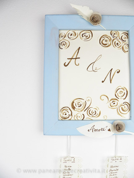 tableau per matrimonio shabby chic