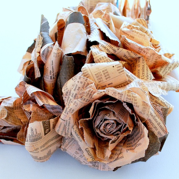 rose con carta riciclata – cristina sperotto
