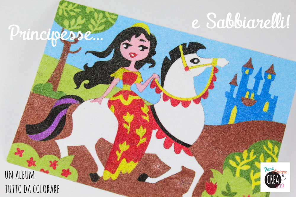 Novità giochi: è arrivato l'album delle Principesse da colorare con i Sabbiarelli