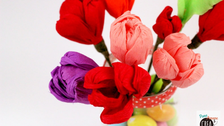 Fiori Di Carta Fai Da Te I Tulipani Di Carta Crespa Pane