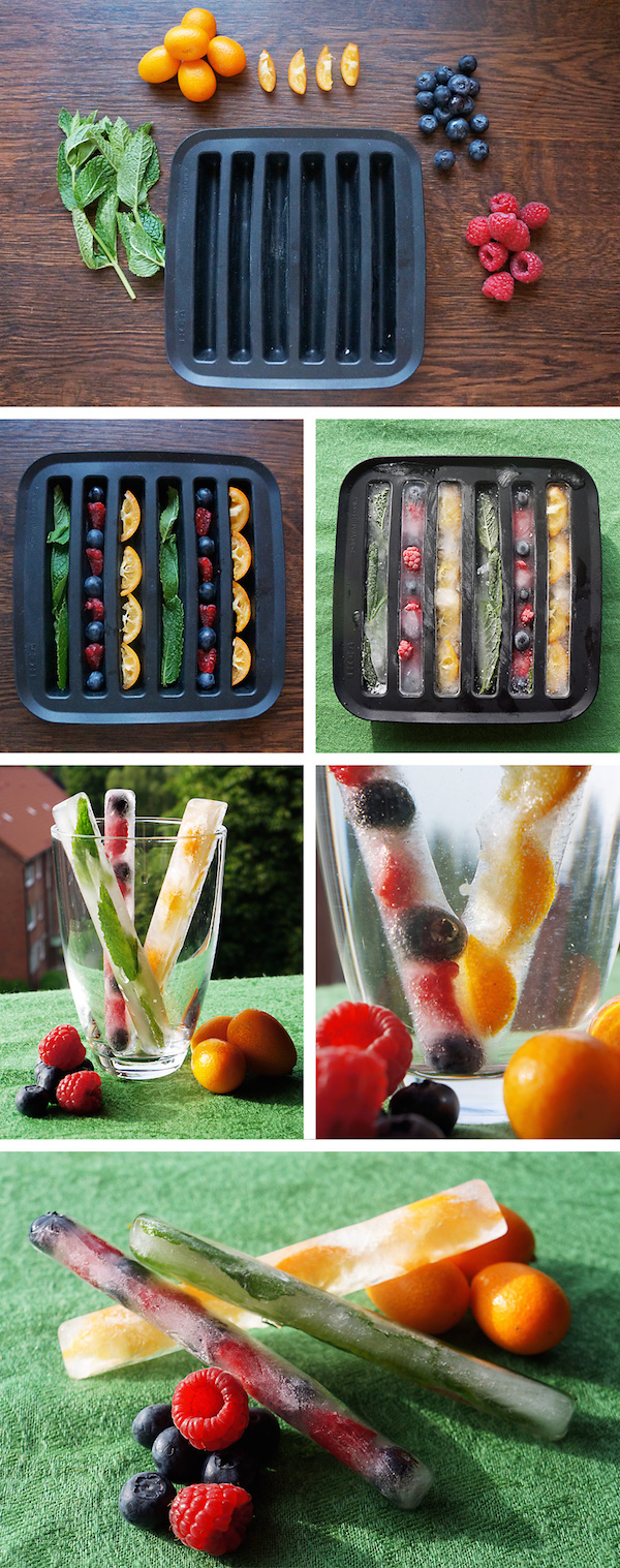 ghiaccio con frutta