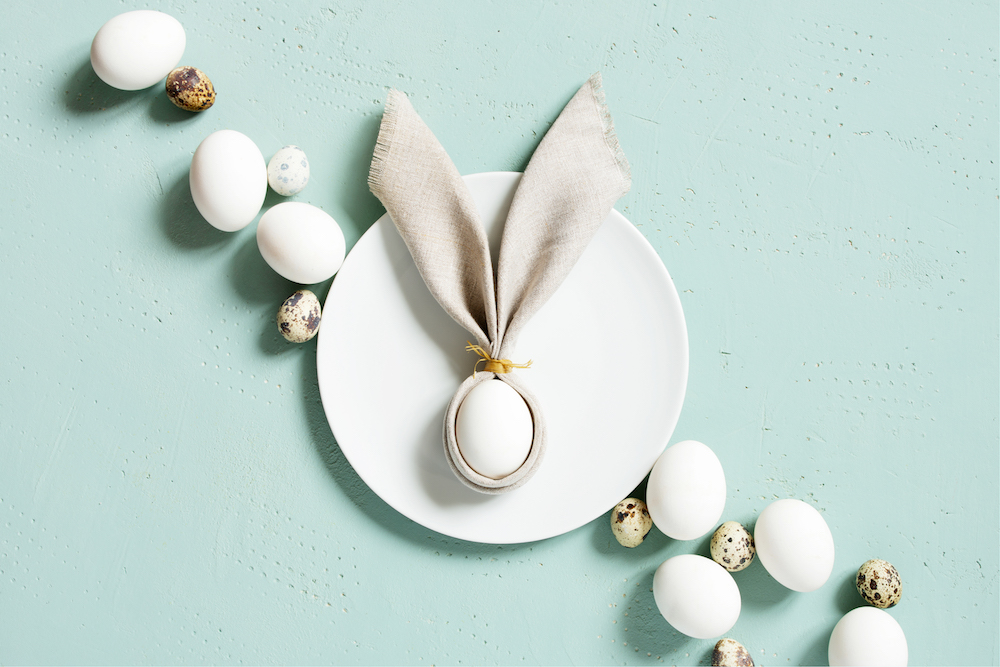 Pasqua: Tovaglioli a forma di Coniglietti