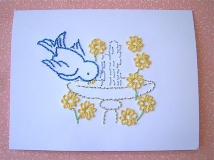 Ricamare sulla carta