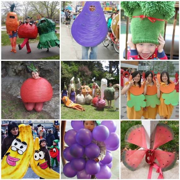 costumi da frutta e verdura