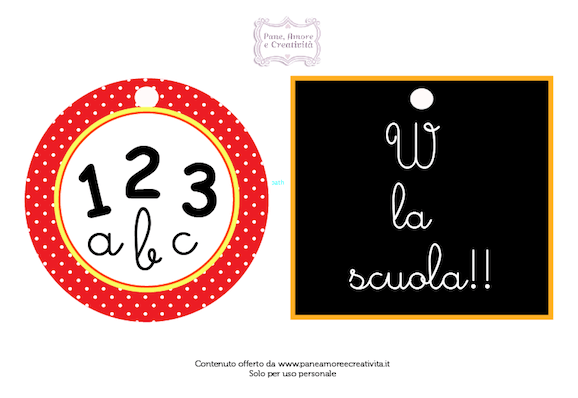 Scuola: decorazioni per le aule da stampare