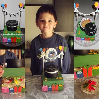 Giochi fai da te: la torta collage