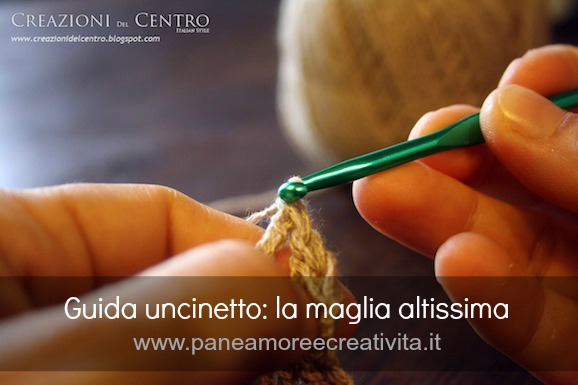 Guida punti base: la maglia altissima all’uncinetto