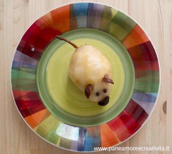 Edible crafts: la pera topolino