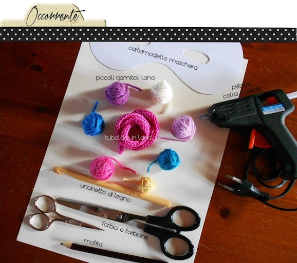 tutorial maschera di carnevale_occorrente_handmadecoulture