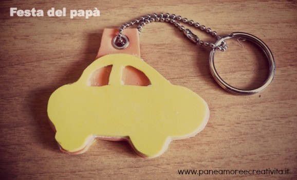 Lavoretti festa del papà: portachiavi fai da te