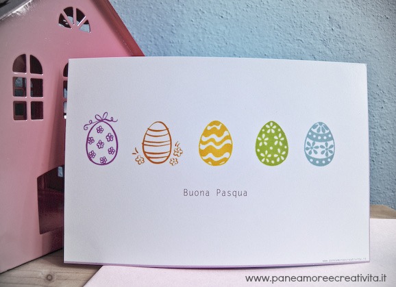 biglietto pasqua da stampare