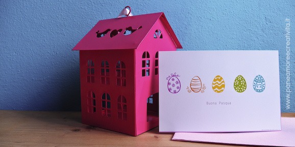 Il biglietto di Pasqua con gli ovetti, pronto da stampare!