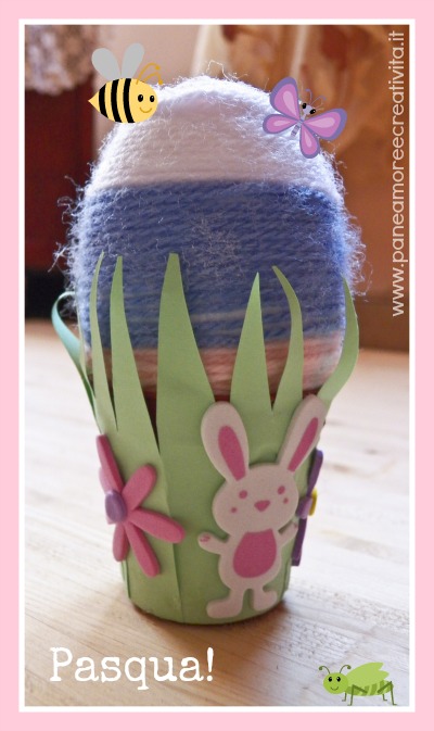 Lavoretti di Pasqua: come decorare un uovo con i fili di lana