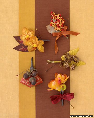 boutonniere autunnali