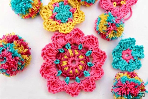 fiori all'uncinetto