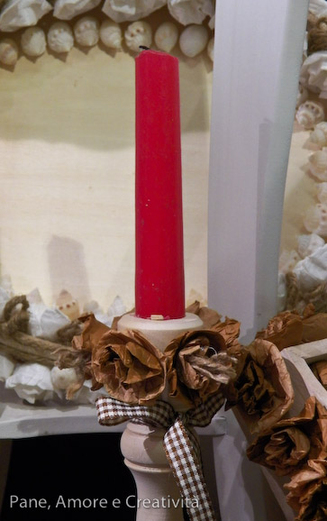 portacandela decorato
