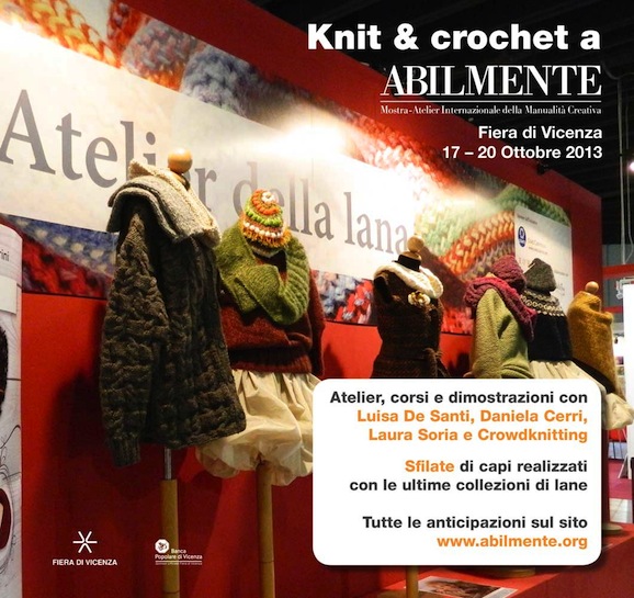Ad Abilmente si lavorerà a knit e crochet con le creative!