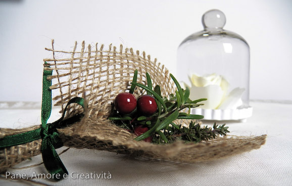 segnaposto di natale bouquet