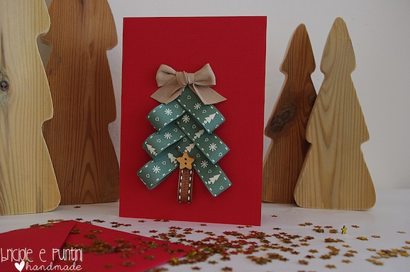 biglietto di natale con i nastri-2