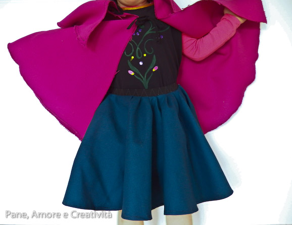costume anna frozen indossato