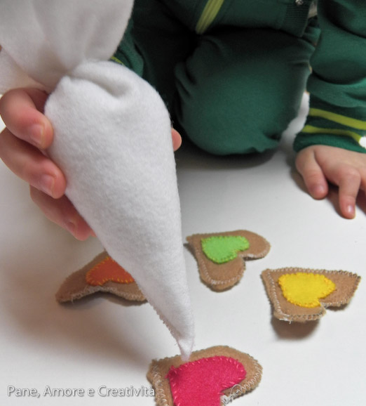 decorazione biscotti di feltro