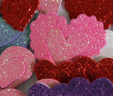 cuori glitter