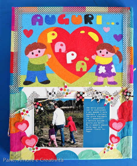 Lavoretto Festa del papà: un quadretto tutto colorato!