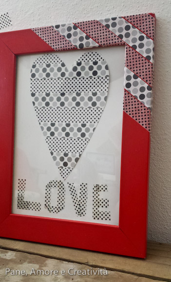 cornice con washi tape
