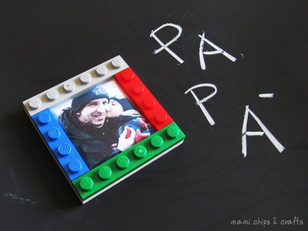 Lavoretti per la festa del papà: il portafoto calamita da creare con i lego