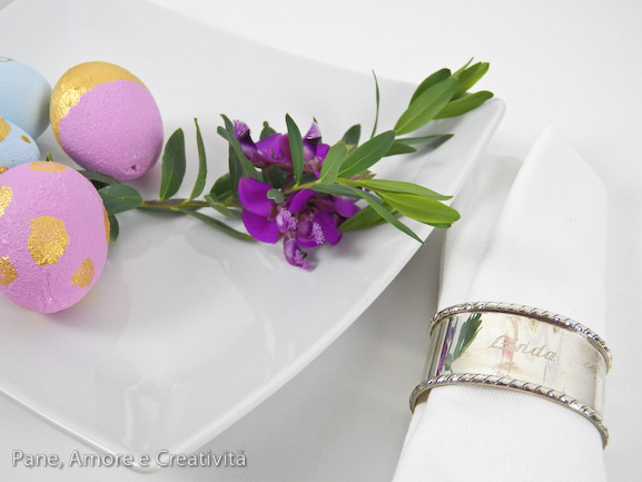 uova di pasqua eleganti e segnaposto