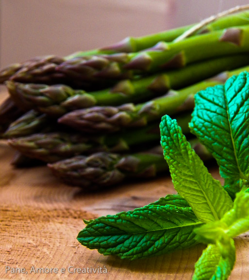Asparagi e menta