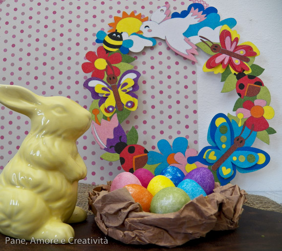 lavoretti di pasqua-uova e sabbiarelli