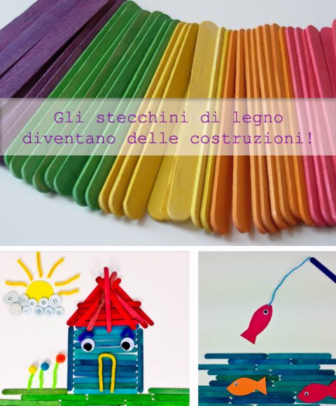 KONTONTY 4sacchetto Stecche Di Legno Colorate Per Fai Te Per Lavoretti Attività Scolastiche E Giochi Creativi Per Ragazzo Ragazza Materiale E Sicuro - Foto 12
