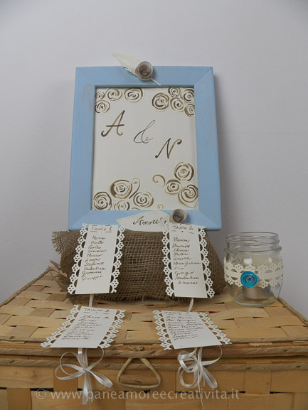 tableau matrimonio in carta