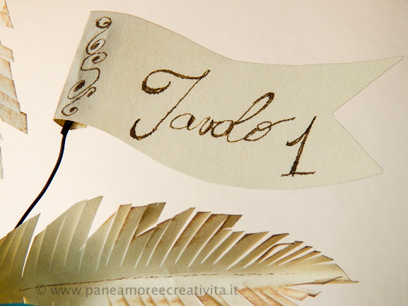 numero tavolo matrimonio