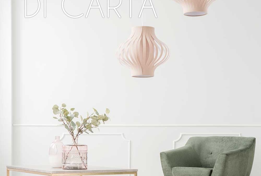 lampadari di carta fai da te