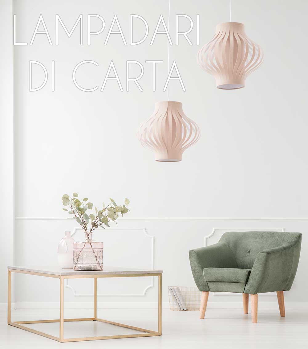 lampadari di carta fai da te