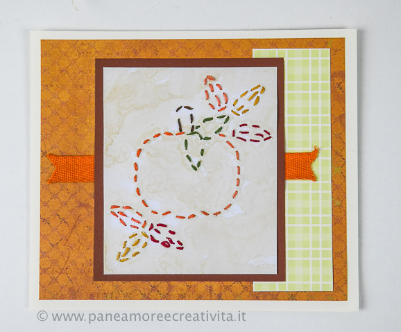 zucca da ricamare su carta