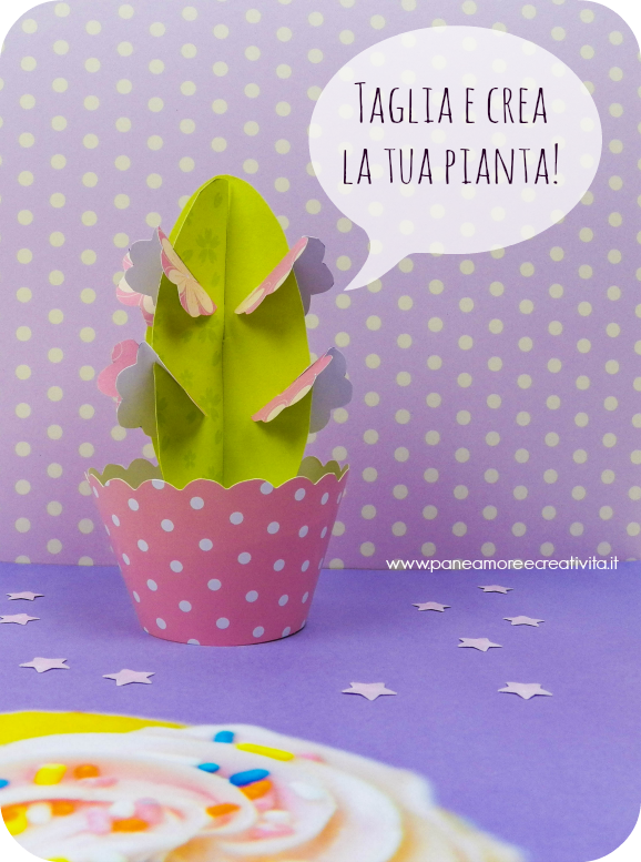 pianta di carta-papercraft