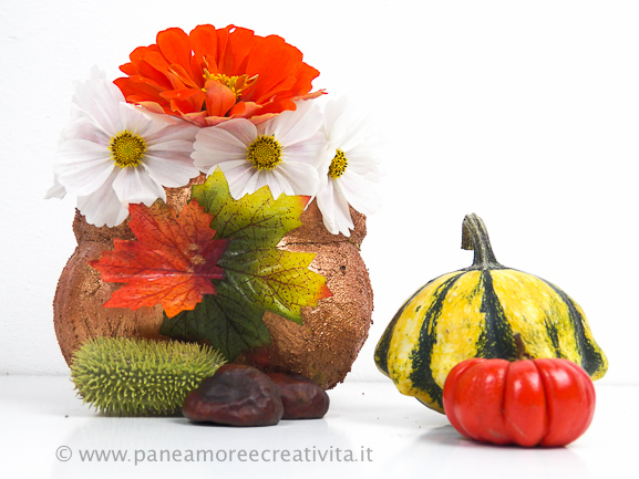 Tutorial: come creare la zucca portavaso, da usare come centrotavola