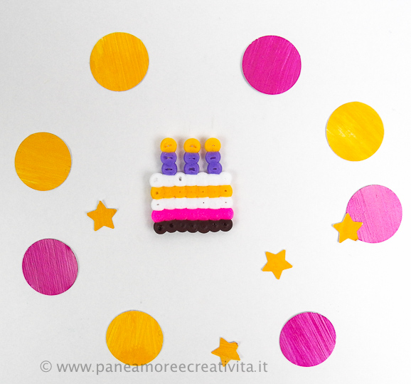 cake - pyssla beads ikea 