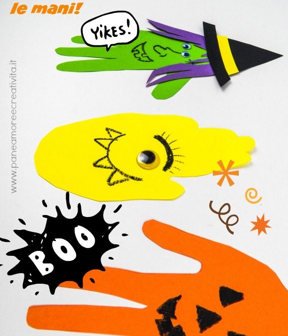 Halloween Crafts with Hands